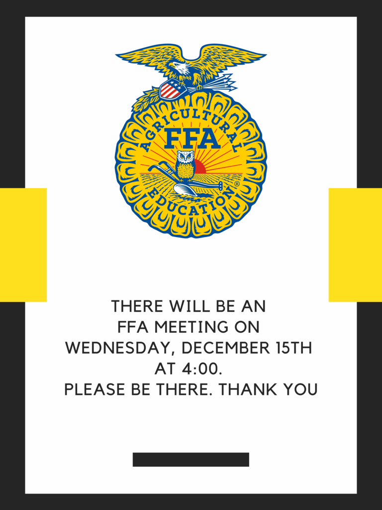 FFA Meeting Notification